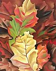 Georgia O'Keeffe Autumn Leaves painting